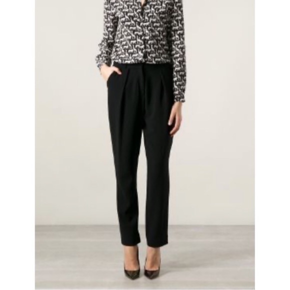 Diane Von Furstenberg Pants - Diane Von Furstenberg pleated Dani Straight Leg Dress Pant